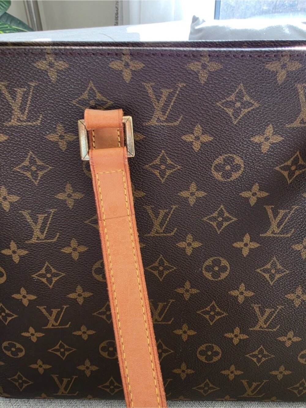 Authntic Louis Vuitton Brown Monogram Canvas Zip Tote Shoulder Bag Large - Picture 11 of 14